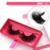 8D Mink Lashes 25mm Fluffy Dramatic False Eyelashes 100% Real Mink Hair Eye Lashes Wispy Long Thick Full Volume Strip Lash Cruelty Free Fake Eyelash 10 Styles R BL