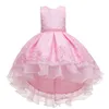 Baby Lace Embroidery Princess Dress for Girl Formal Long Birthday Party s Clothes 210508