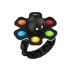 Fidget leksaker spinner armband push bubbla sensory lindrar stress ångest för barn enkel dimple fidgettoy skrivbord pussel dekompression leksak