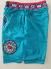 Time Shorts Vintage Basketball Zipper Pocket Running Running Vancouver Green acabou de fazer tamanho SXXL8605954