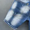 2021 Italienische, europäische und amerikanische Herren-Jeansshorts für Herren, hochwertige Wäsche, reines Handschleifen, Qualitätsoptimierung LA31020