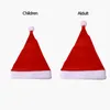 عيد الميلاد القطيفة قبعة سانتا كلوز تأثيري حلي القبعات شجرة عيد الميلاد ديكور الكبار الأطفال الدافئة كاب مهرجان هدية الأطراف الديكور قبعات BH4987 ويلي