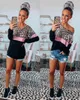 Kobiety Sweter Leopard Striped Print Patchwork T Shirt Z Długim Rękawem O Neck Top Casual Tee Koszulka Femme T-shirt Luźne Camisas 210507