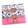 19 Styles bébé fille bandeau sirène cheveux accessoires noeud nœuds lapin bandeaux enfants fleurs géométrique imprimé bandeau