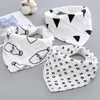 2021 4 layers Newborn Baby Boys Girls Bibs Cartoon INS print Cotton Infant Towel Bandanas Scarf Children Cravat Kids Scarf 16 Styles