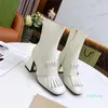 Femmes genou bottes designer talons hauts bottine chaussures en cuir véritable chaussure de mode hiver automne avec boîte EU: 35-41