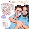 2021 Dia dos Namorados Máscara Descartável Três Camada Proteção Masculino deusa Moda Casal Adulto Melt Blown Pano Designer Festa Masks Lamy