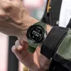 Digital watch män smael 50m vattentäta klockor LED klocka larm svart armband stopwatch 1016 sport klocka digitala klockor för män x0524
