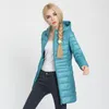 Weweya – manteau à capuche Long pour femme, grande taille 7XL, veste décontractée en duvet de canard, fermeture éclair, Parkas pour femme, hiver 2022