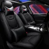 Autocovers Universal Car Accessories Interior Seats Cover For Sedan Full Set Adjustable Durable Washable PU Leather Fiveseaters C44419792