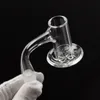 Verkauf von 25 mm xl abgeschrägte Kantenquarz Banger Cyclone Carb Cap 4mm Clear Bottom Eimer 14mm männliche Frau für DAB Rig6711499