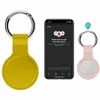 Fashion Silicone Protective Case Keychain Cover Loop Holder för Airtag Key Ring Tracker Air Tag med Opp Bag