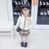 Ankomst Tjejer Mode Stickad 2 Stycken Set Sweater Coat Skirt Child Girls Boutique Outfits Baby Girl Winter Clothes 493 Y2