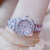 Bs Bee Sister Diamond Montre pour femmes Marque de luxe Dames Montres Quartz Cristal Unique Femme Horloge Reloj Mujer 210527