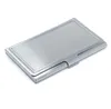 500pcs Blank DIY Rostfritt stål Metal Business Credit ID Card Files Pocket Case Box Keeper Holder SN4186