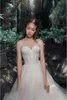 레이스 웨딩 드레스 2021 섹시한 연인 민소매 백리스 국가 신부 가운 플러스 사이즈 정원 A 라인 드레스