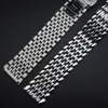 Bracelet de montre en acier inoxydable Bracelet 12mm 14mm 16mm 18mm 20mm 22mm Or poli Hommes Bracelet de montre en métal de remplacement de luxe H0915