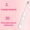 Ultrasonic Sonic Electric Toothbrush Rechargeable Tooth Brushes Washable Electronic Whitening Teeth Adult Timer 220218