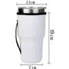 Newdrinkwareハンドル昇華ブランク再利用可能30オンスのアイスコーヒーカップスリーブネオプレン絶縁スリーブマグカップカバーバッグホルダーハンドルEWF79
