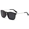 Mode Quadratische Sonnenbrille Klassische Männer Frauen Designer UV400 Sonnenbrille Metallrahmen Verspiegelte Sonnenbrillen mit Etui