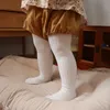 Rajstopy legginsy zimowe dziecko gęste jednolity kolor miękki bawełniał dziewczyna elastyczna maluch chłopiec ciasne rajstopy2857900