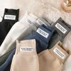 Yedinas Winter Calças Mulheres Elastic Cintura Alta Cintura Calças Plus Velvet Streetwear Senhoras Harems Quente 210527