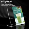 A4/A5/A6 Papierhalter Acryl Klar Schreibtisch Regal Etikett Preis Talker Acryl Kunststoff Transparent Desktop Schild Displays Rack