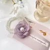 Flickor Hår Tillbehör Tie Hårband Bands Headband Teenage Childrens Flower Ring Elastic Rope Läder Pearl Scrunchies Princess