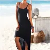 女性のノースリーブの夏のドレス自由hohoマキシロングイブニングパーティードレスビーチ新しいx0705