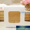 Gift Wrap 7*7*7cm 3color White/black/kraft Stock Paper Box With Clear Pvc Window .favors Display /gifts&crafts Packing Box1 Factory price expert design Quality Latest