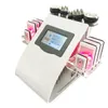 Professionell 6 i 1 Laser Lipo Maskin Slimming Celluliter Massager Electric Lipolaser Radio Frekvens Hudsträng 40K Kavitation RF Salon Skönhetsutrustning