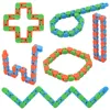 Toy Magic 24 Links Wacky Tracks 3D Puzzle Rower Cain Anti Stress Sensory Education