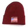 2024 President Election Cappello lavorato a maglia Lets Go Brandon Beanie Winter Warm Hats Trump Woolen Embroidery Universal