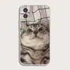 Animal chaton et chiot étuis de téléphone portable pour 13, 12 coque souple en TPU transparent 8 XS 11