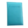 Travel Passport Cover Женщины Мужчины Простое удостоверение личности Держатель карты PU Кожаный кошелек Сумки для хранения