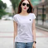 Ropa Moda Mujer été coton blanc t-shirt arc Femme coréen hauts à la mode t-shirt femmes t-shirt manches chauve-souris vêtements 210330