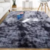 Tapis doux pour salon tapis en peluche moelleux épais tapis chambre décor zone longs tapis anti-dérapant tapis de sol gris enfants 210626