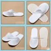 Disposable Slippers Bath Supplies El Home & Garden Nice Quality Soft One-Time Shoe White Sandals Babouche Travel Shoes Drop Delivery 2021 Op
