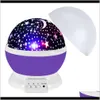 Other Event Festive Home & Garden3D Star Light Projector Moon Lamp Led Starry Night Baby Lamps For Children Kids Party Supplies Ship Wx9-184