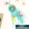 Weave Beaded Dream Catcher Tassel Keychains Colorful Bohemia Shell Pendants For Women Handbag Jewelry Pompons Keyring Factory price expert design Quality Latest