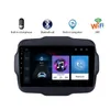 9インチAndroid 10 CAR DVD GPS Radio Player for Jeep Renegade-2016 with USB WiFi Mirror Link Support DVR OBD II