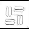 Notions Tools Apparel Drop Delivery 2021 200 Stück Sier Metal Bra Strap Adjuster Slidero Ring Lingerie Sewing Crafts Keifb