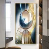 Gold Folie Veranda Leinwand Malerei leichte luxuriöse Weinglas Poster und Drucke Wandbilder für Galerie Wohnkultur ohne Rahmen Cuadros