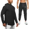 Set da corsa ADED Tute sportive Uomo Abbigliamento sportivo Tuta Felpa Pantaloni sportivi Uomo Fitness Training Felpa con cappuccio Pantaloni Abbigliamento da jogging