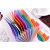 13 Grids A6 file Bag Cute Rainbow Color Mini Bill Receipt Pouch Folder Organizer Document Holder Office Supply