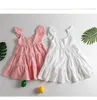 Myfs Kore Avustralya Ins Bebek Küçük Kızlar Keten Organik Pamuk Elbiseler Sinek Kollu Kare Yaka Çocuk Prenses Elbise