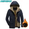 Men Winter Hooded Thick Fleece Parkas Jacket Hat Detachable Coat Men Outdoor Military Casual Pockets loose Parka Jacket Men 6XL 210819