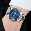 2021 Top Brand Men's Sports Quartz Watches Stainless Steel Waterproof Chronograph Luxury Wristwatch Clock Men Reloj Hombre