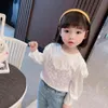 Toddler Girls Tops Floral Girls T-shirt Casual stijl T-shirts voor kinderen Spring herfst Kinderkleding 210412