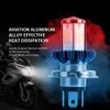Moto Phare LED BA20D H6 H4 Ampoules Salut Lo faisceau Moto LED Moto Phare Lampe 6000 K 60 W Blanc 12 V 1200LM